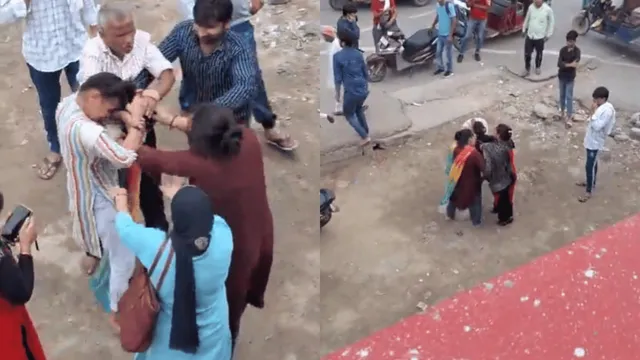 women-aggressively-pull-hair-fight-allegedly-over-money-dispute-in-ghaziabad-viral-video